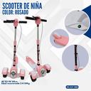 SCOOTER DE NIÑA COLOR ROSADO