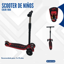 SCOOTER DE NIÑOS COLOR ROJO