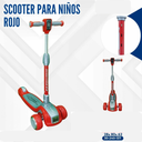 SCOOTER PARA NIÑOS COLOR ROJO