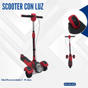 SCOOTER CON LUZ DE NIÑOS