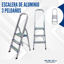 ESCALERA DE ALUMINIO 3 PELDAÑOS