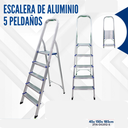 ESCALERA DE ALUMINIO 5 PELDAÑOS