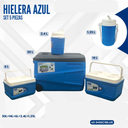 HIELERA AZUL SET 5 PIEZAS