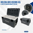 HIELERA GRIS OSCURO 45L