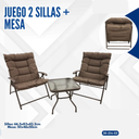 JUEGO 2 SILLAS + MESA