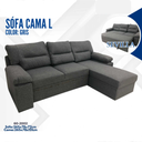 SOFA CAMA L SEVILLA GRIS