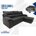 SOFA CAMA L SEVILLA GRIS