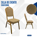 SILLA DE EVENTO CREMA