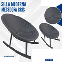 SILLA MODERNA MECEDORA GRIS