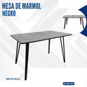 MESA (EMPQ 2 BLT) DE MARMOL NEGRO 120x70 cm