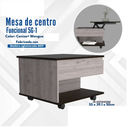 MESA FUNCIONAL 5G-1 (1C) CENIZA+WENGUE 3