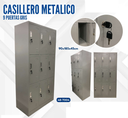 CASILLERO METALICO 9 PUERTAS GRIS