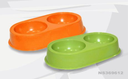 PLATO DOBLE PARA MASCOTA 23 X 13 CM