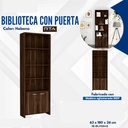 BIBLIOTECA LISA 1.80 CON PUERTAS (1C) WENGUE