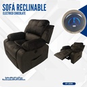 Sofa Reclinable Eléctrico Chocolate