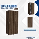 CLOSET BELFORT (2C)COÑAC/BLANCO 180X80