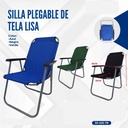 SILLA PLEGABLE DE TELA LISA