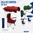 SILLA DE CAMPING CON TOLDA