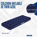 COLCHON INFLABLE JR TWIN AZUL 185*76*22CM