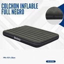 COLCHON INFLABLE  FULL NEGRO 191*137*25CM