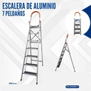 ESCALERA DOMESTICA DE ALUMINIO 7 PELDAÑOS