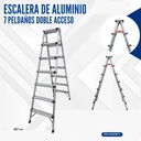 ESCALERA DE ALUMINIO 7 PELDAÑOS