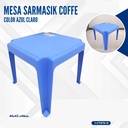 MESA SARMASIK COFFE AZUL CLARO