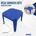 MESA SARMASIK COFFE AZUL OSCURO