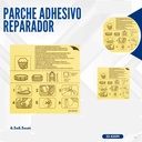 PARCHE ADHESIVO REPARADOR 6.5*6.5CM