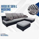 JUEGO DE SOFA L MODERNO