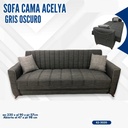 SOFA CAMA ACELYA GRIS OSCURO