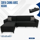 SOFA CAMA ARIS NEGRO