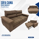 SOFA CAMA NAPOLI CHOCOLATE