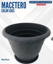 MACETERO COLOR GRIS 40x31